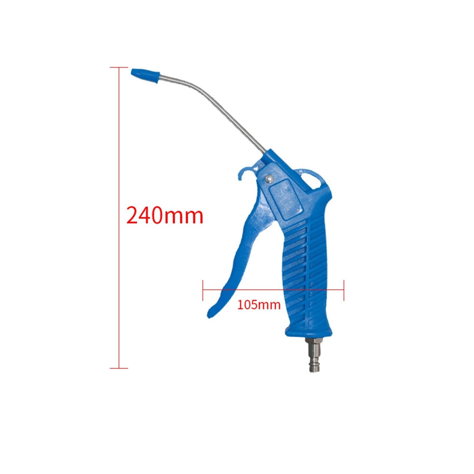 Manguera de aire, accesorios for mangueras de aire, kit de pistola de soplado de polvo de aire de alta resistencia de 4x6 mm, removedor de pistola de plumero de aire de manguera neumática en espiral d