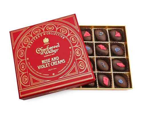 Rose and Violet Creams Dark Chocolate 200g