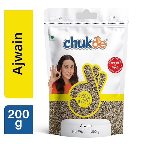 Image of Chukde Ajwain (Carom Seeds) 200g - Aromatic & Pungent Bishop's Weed | For Parathas, Pakoras & Digestive Health | Strong Thyme-Like Flavor (Pack of 2)