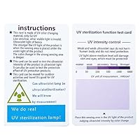 3pcs UVC UV Testkartenstreifen - Effektive Tests für UVA UVB Geräte, Desinfektionsgeräte, Reptilien-Terrarien und UV-Licht Lampenlebensdauer