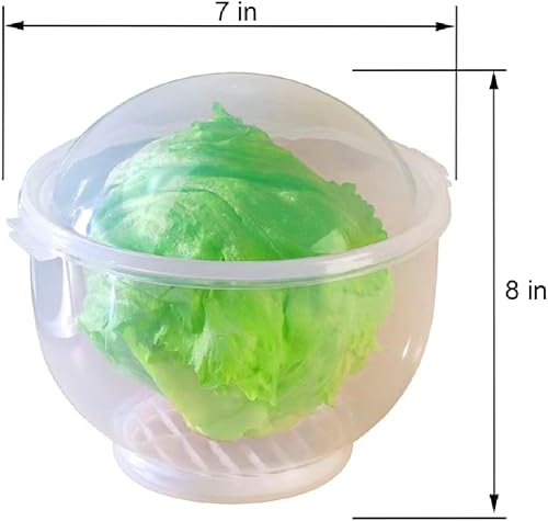 Miniatura 4 de WalterDrake Lechuga KeeperTM - Contenedor de ensalada crujiente de lechuga mantiene tus ensaladas y verduras frescas y frescas - 7 x 8 pulgadas