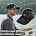 Solar Fan Hat for Women Men,USB Rechargeable Cooling Baseball Cap,Lightweight Balanced Sun Hat for Gardening Camping (Black)