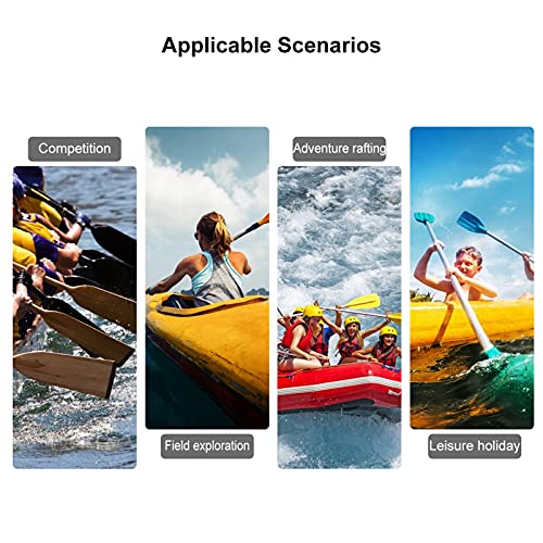 image for LIOOBO Telescopic Kayak Paddle Canoe Oar: Plastic Aluminum Alloy River