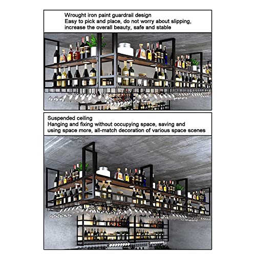 Estante para vino industrial de hierro y madera 80 cm miniatura 7