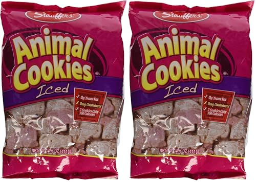 Stauffers Animal Cookies, Iced 14.5 Oz (Pack of 2)