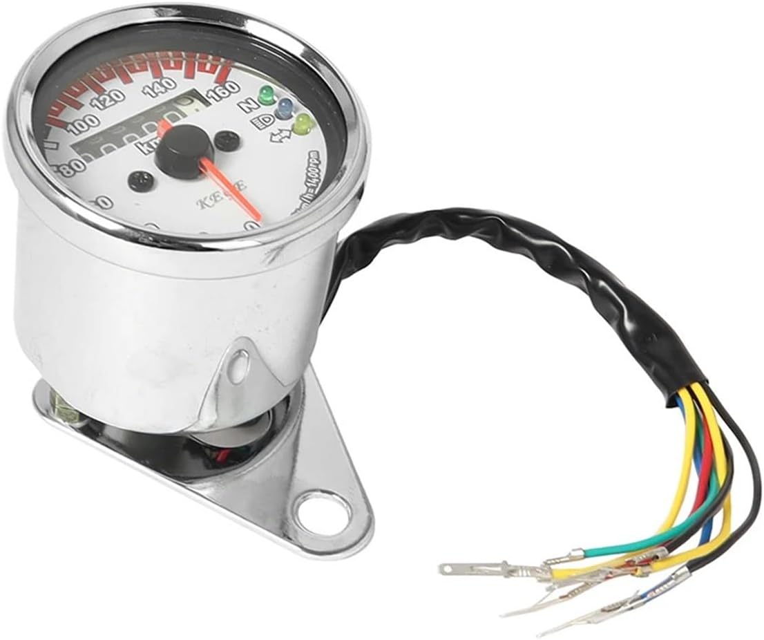 Universal Motorcycle Speedometer Odometer 12V Motorcycle Dual Speed Meter With LED Indicator Speedometer Motorcycle Gauge Odometer