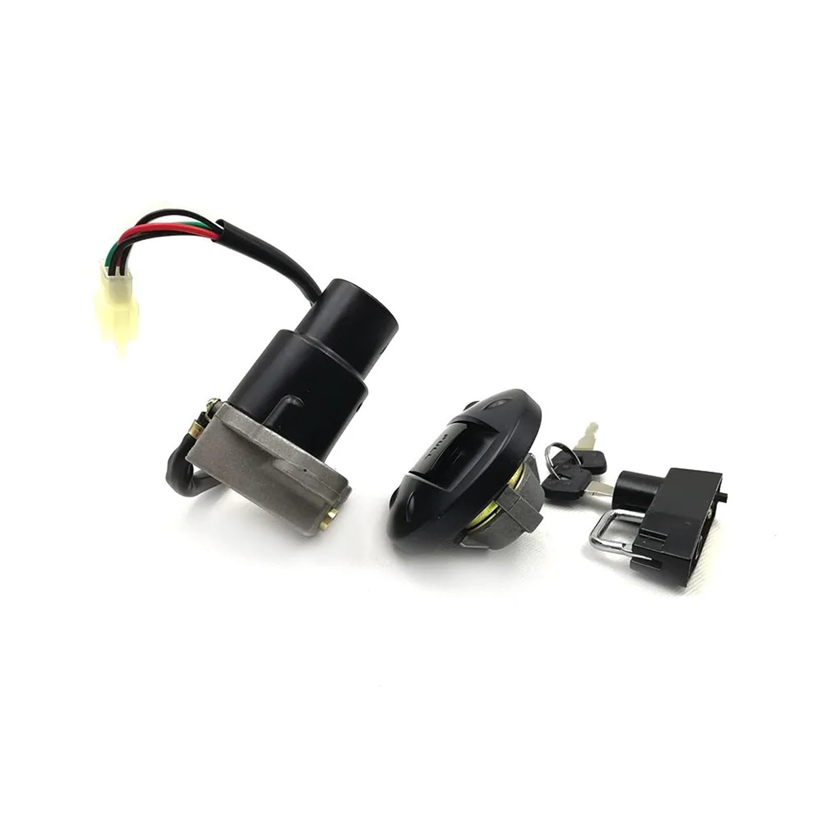 Interruptor De Encendido para Tricker XG250 Interruptor De Encendido De Motocicleta Tapa del Tanque De Combustible Bloqueo Casco Seguridad Antirrobo Kit con Llave Cerradura Interruptor