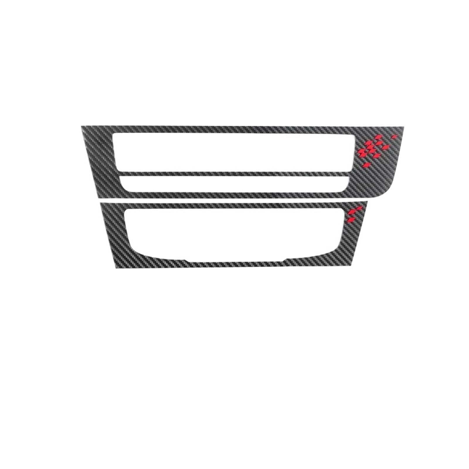 VNHLOTVJL Car Center Console Air Condition CD Panel Trim Stickers Interior Accessories Compatible for Audi A6 C7 A7 4G8 2012-2018(Type1)