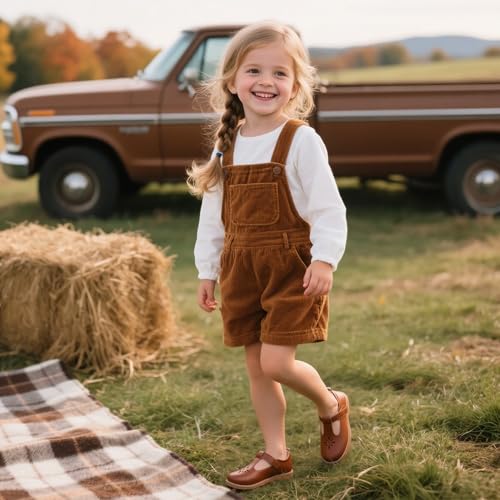 Image of Flaryzone Toddler Little Girl Mary Jane School Uniform Oxfords Flat Dress Shoes