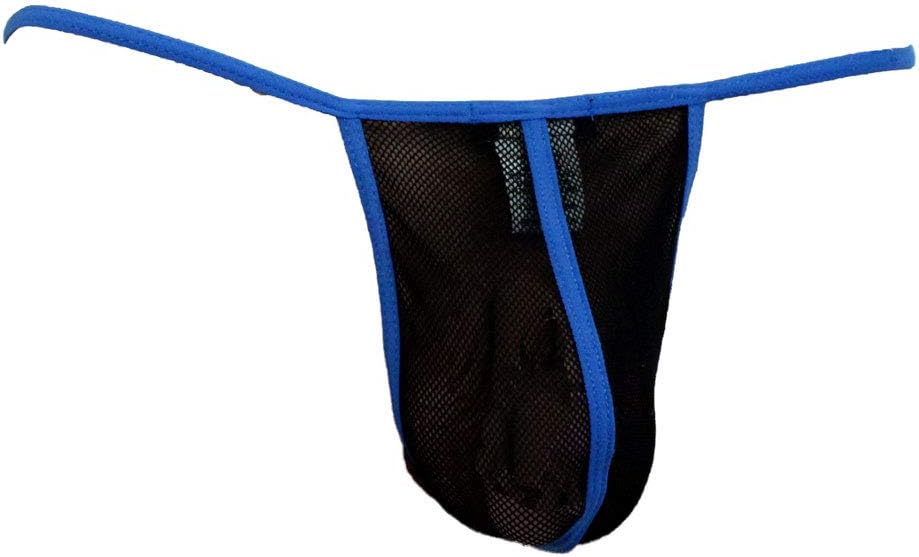 NEPTIO Men's Fishnet G-String, Rave Mesh Men's Stretch Net G-String Underwear