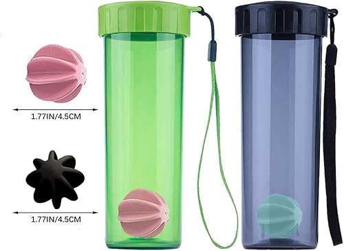 Miniatura 4 de Paquete de 3 colores de 1.77 pulgadas de plástico mezclador de repuesto (rosaverdepúrpura) para botella de batido, sin BPA, apto para lavavajillas,