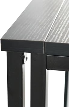 Black Folding Desk - Small Foldable Desk for Small Space, Space Saving Collapsible Compact Desk Portable Table for Craft, Writing, Study and Work 80x45x75CM