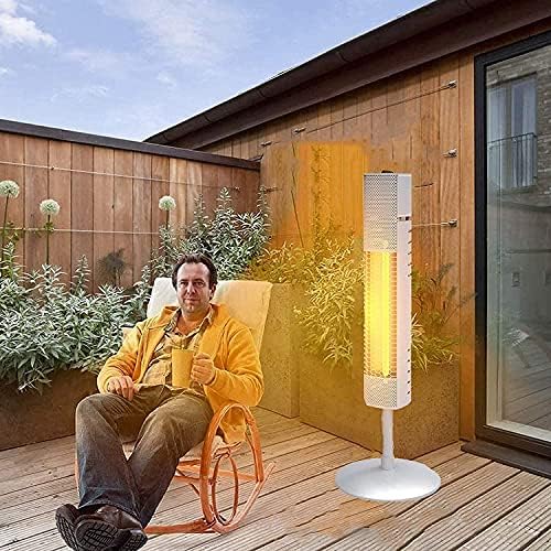 1500W Patio Heater- Electric Indoor/Outdoor Infrared Heater, Rose Golden Tube for Fast Heating for Garage, Backyard, Restaurant