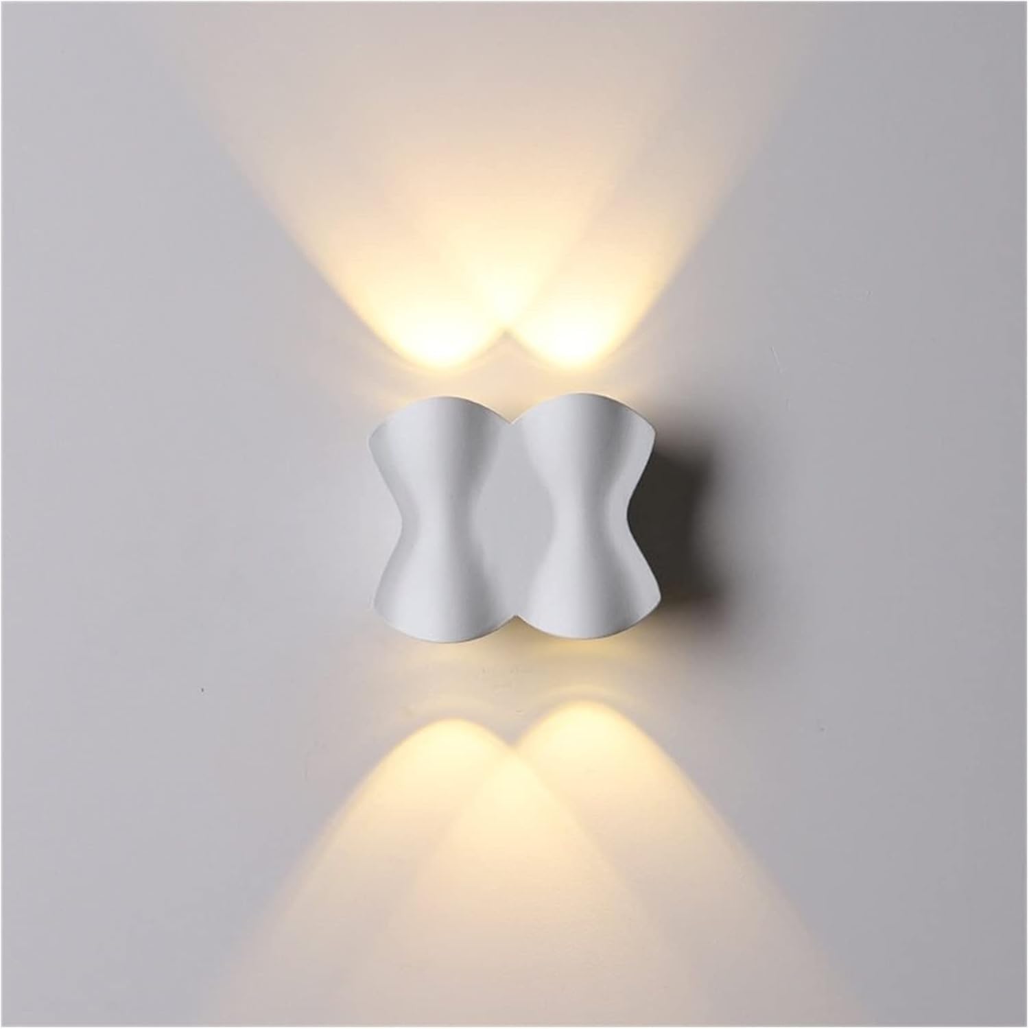 SMCCYYSD Waterproof Outdoor Wall Lamp - Double LED Courtyard Lighting for Corridor, Staircase & Exterior Door Stylish Chandelier Design