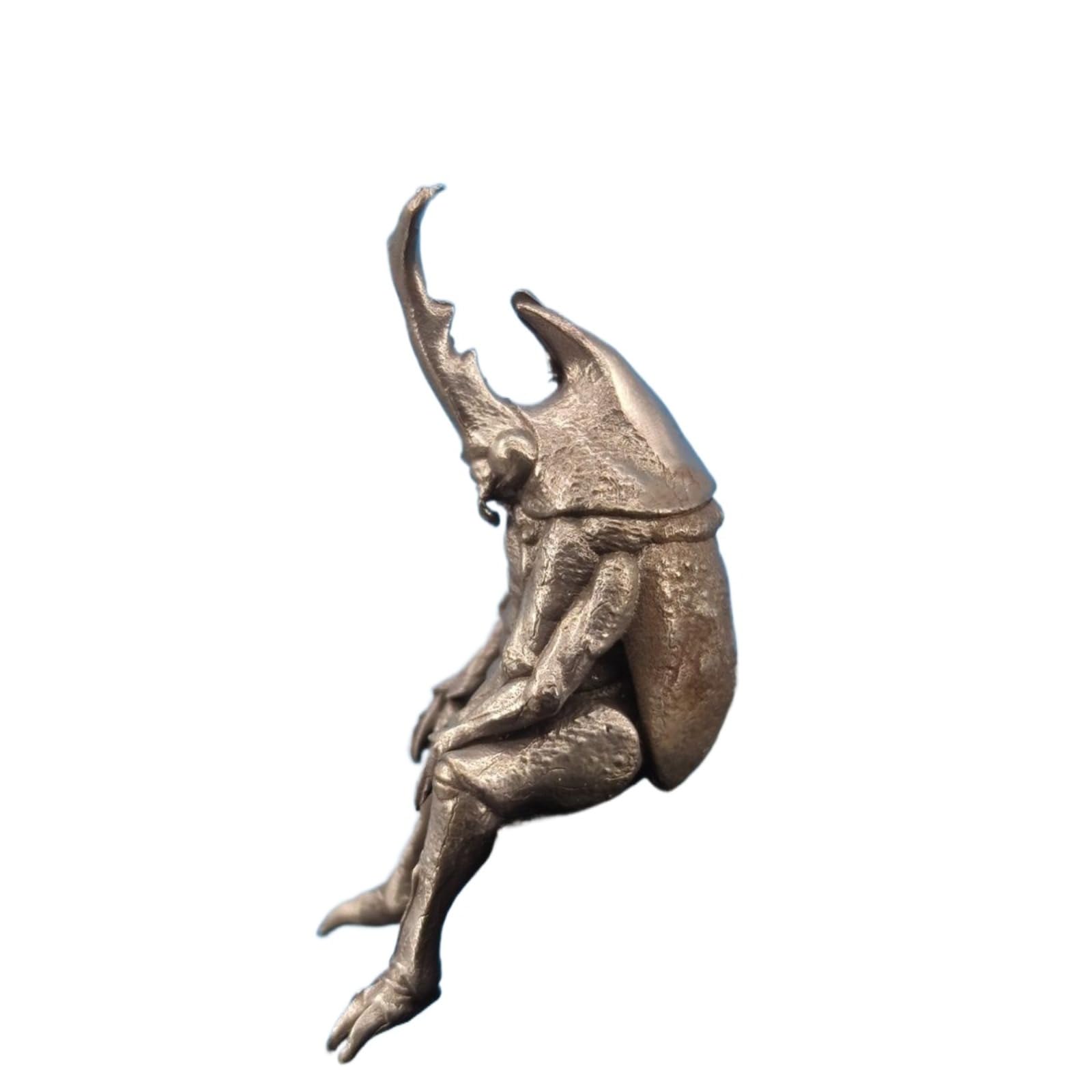 Scrabée en laiton sculpture miniature idée cadeau décoration originale