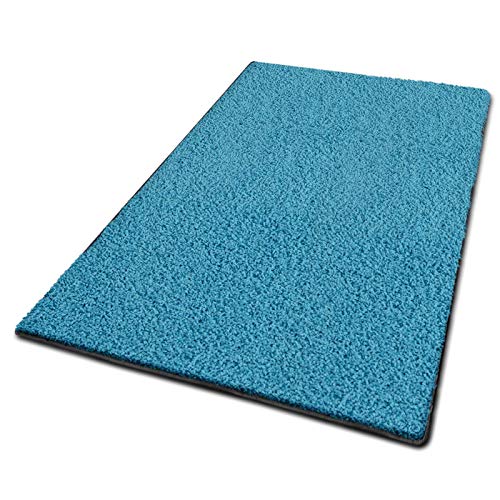 casa pura Teppich Wohnzimmer Hellblau Flauschiger Teppich 100x150cm Läufer, weicher Wohnteppich Deko für Schlafzimmer, Kinderzimmer, Flur mit antirutsch Unterseite, Shaggy Hochfloor Barcelona casa pura Teppich Wohnzimmer Hellblau Flauschiger Teppich 100x150cm Läufer, weicher Wohnteppich Deko für Schlafzimmer, Kinderzimmer, Flur mit antirutsch Unterseite, Shaggy Hochfloor Barcelona