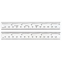 Vista 33 de Regla de acero templado Starrett Spring, con graduación de pulgadas, graduaciones estilo 4R, 1