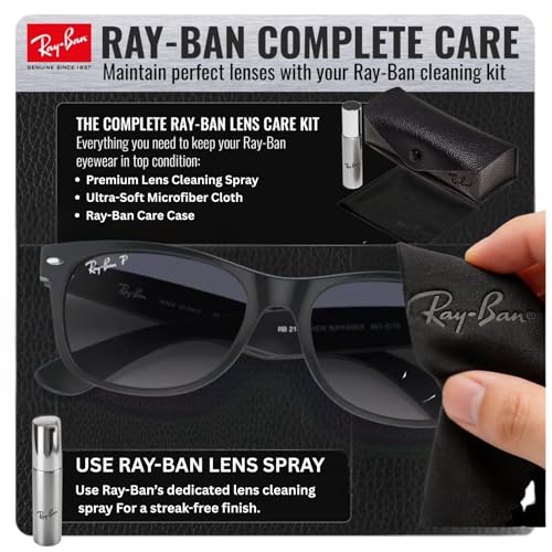 Image of Ray-Ban RB2132 NEW WAYFARER CLASSIC Square Shaped Sunglasses for Men & Women with Official RAYBAN Eyewear Kit