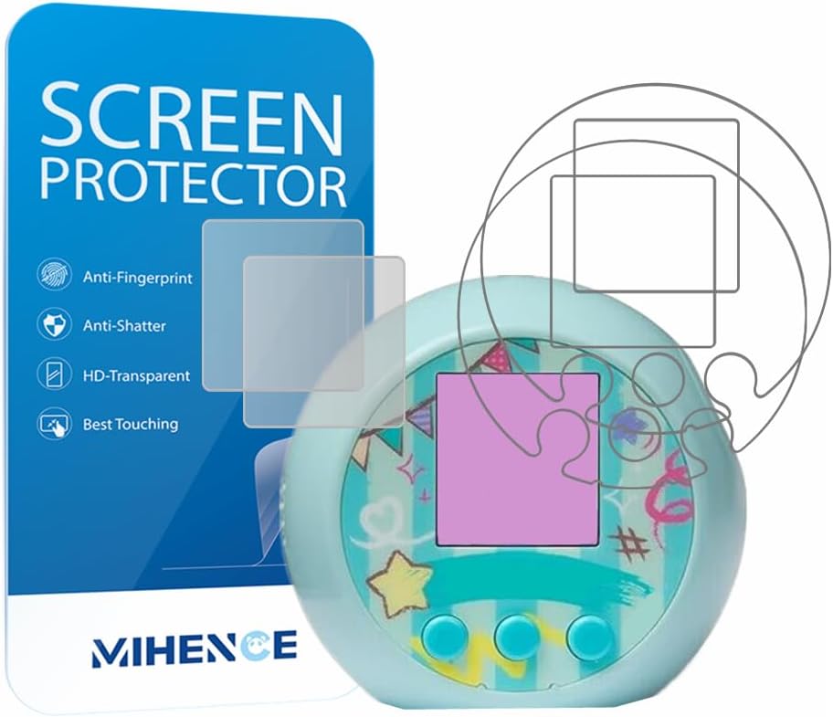Screen Protector Compatible for ​​Punirunes Interactive Digital Toy, PET HD Screen + Panel Protective Film 2024 (2+2PCS)