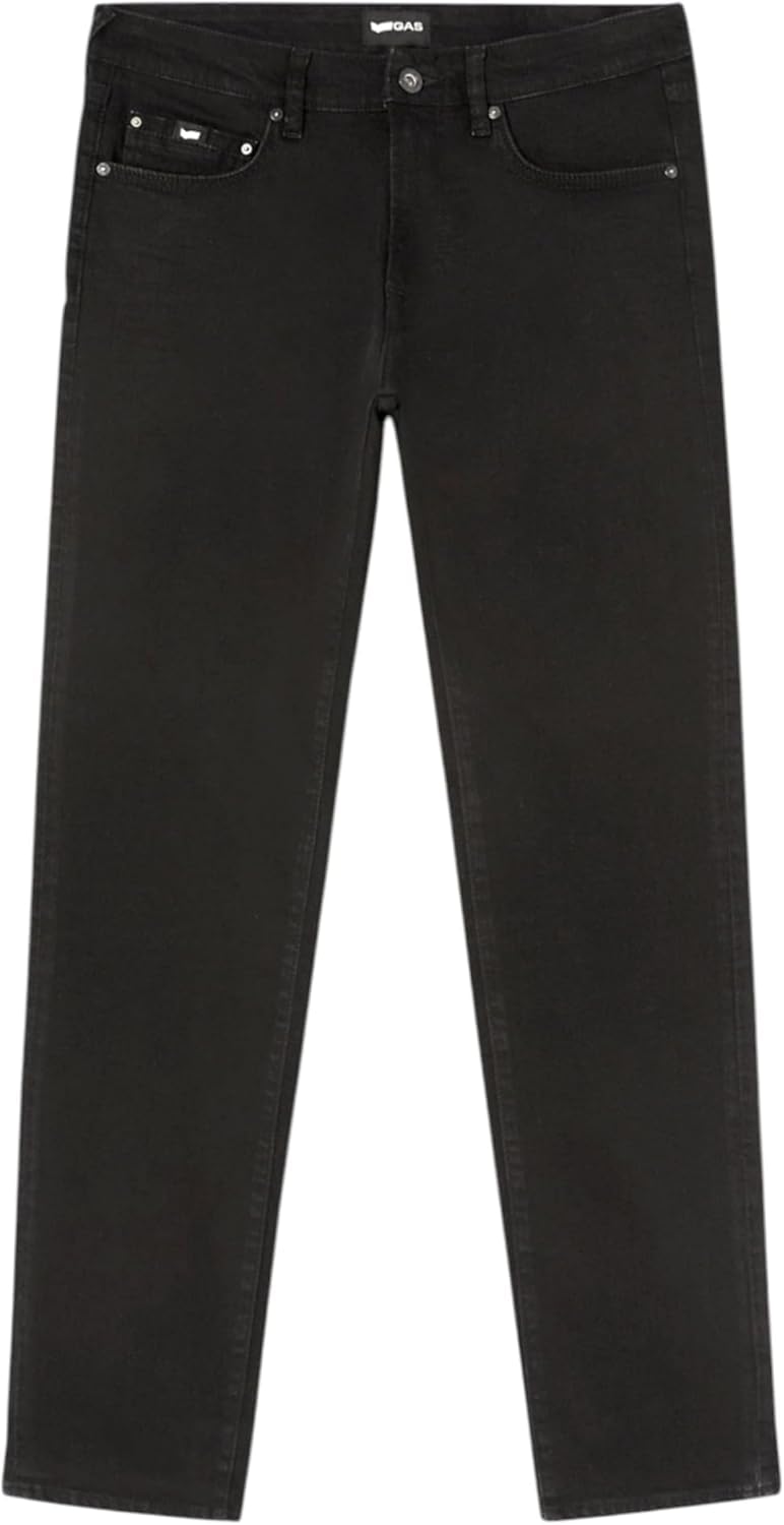gas Jeans Uomo Albert Simple Rev Slim Fit a7235-02bo Nero