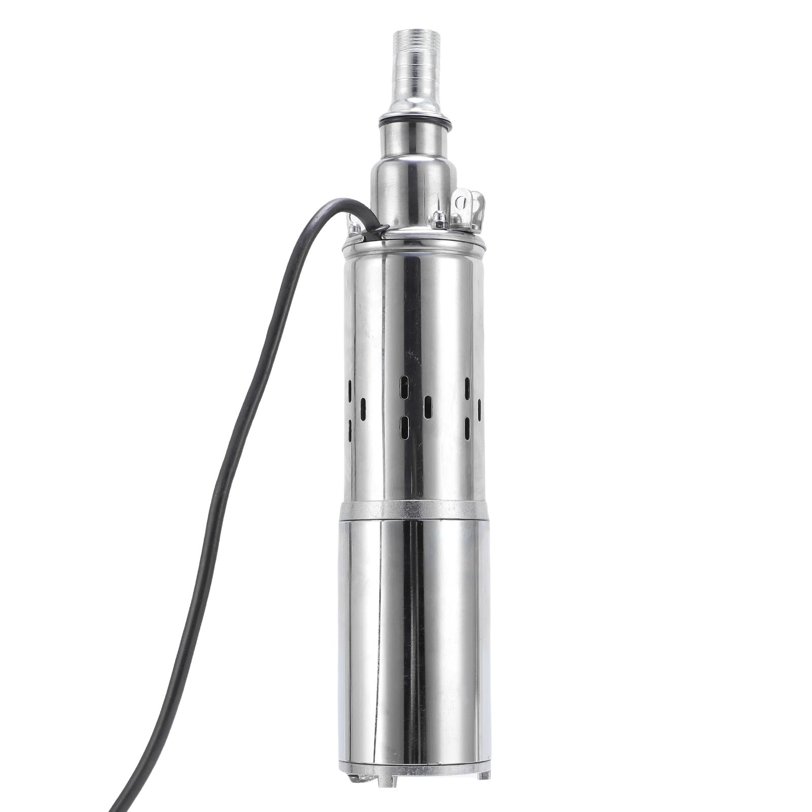Pompa Solare per Pozzi Profondi da 340 W, Sommergibile 36 V CC, Prevalenza Massima 60 M, Portata 6,6 GPM, Kit Pompa Acqua Solare in Acciaio Inossidabile con Controller per Irrigazione Agricola