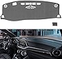 TUCAREST Car Dash Covers Fit for 2019-2023 Chevrolet Blazer Flannel Nonslip Dashboard Cover Board Mat Sunshade No-Glare and Slip Pad Carpet Sunshield Protector - Color Grey (Without Center Speaker)