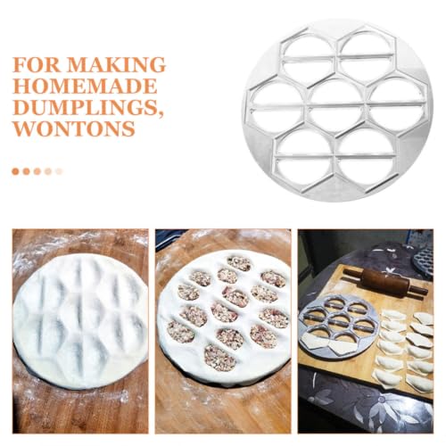 Moldes para ravioles de aleación de aluminio duradero con diseño de 14 agujeros 8