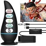 2026 Indoor TV Aerial for Smart TV for Local Channels,TV Ariels Indoor for Long Range Reception,Freeview Aerial for Easy Installation and All Smart/Old TVs,Digital Antenna Supports 4K 1080P HD(Black)