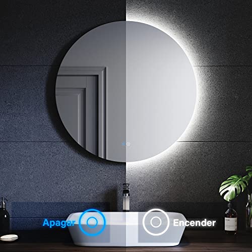 SONNI-Espejo-Bano-con-Luz-Regulable-3-Colores-Antivaho-80×80-cm-Espejo-Bano-LED-Redondo-Pared-con-Interruptor-Tactil-IP65