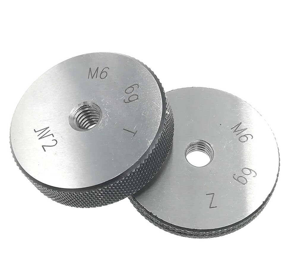 ISO Metric Thread Ring Gage M6 X 1.0 6g Threaded Ring Gauges GO and NOGO M6X1
