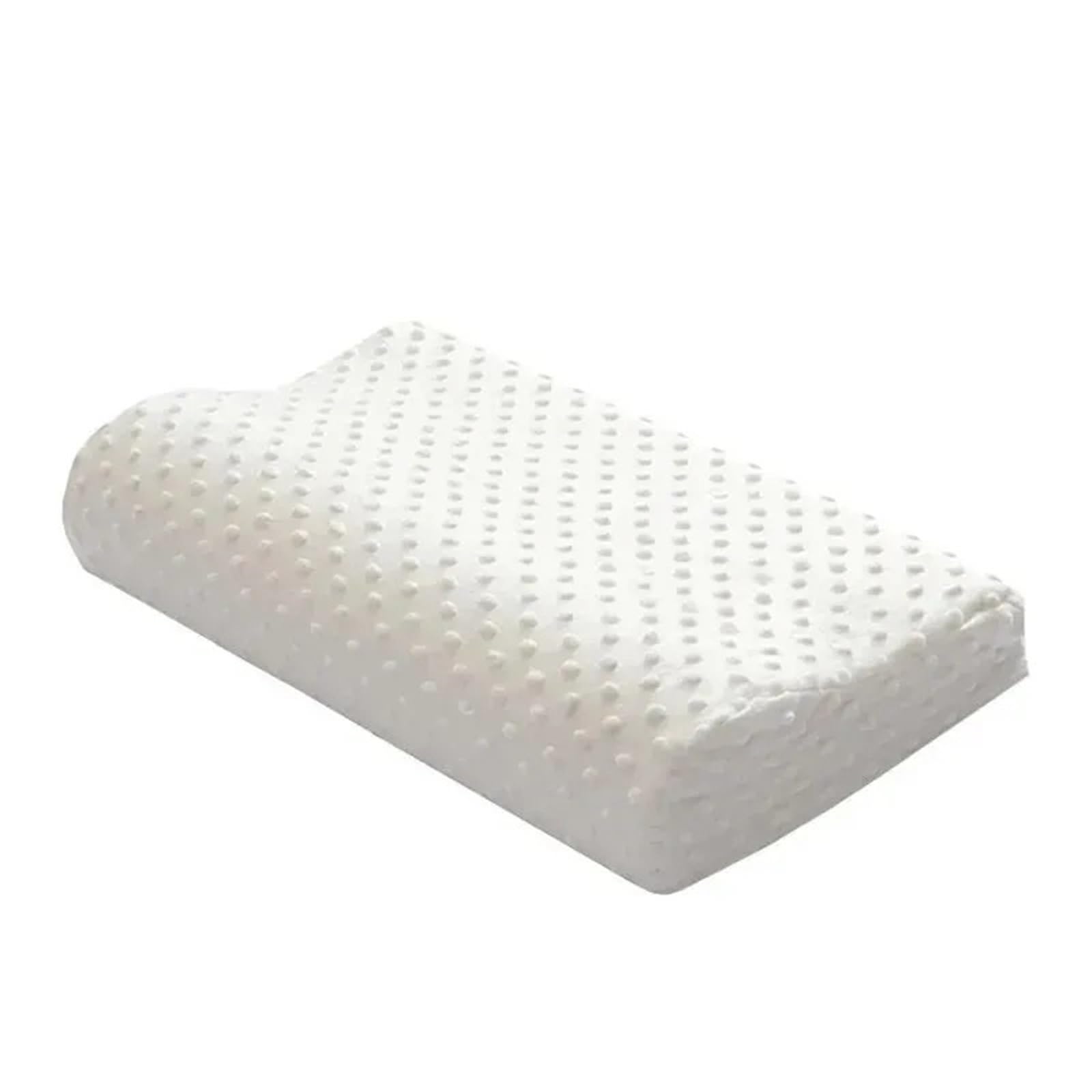 FGUJSUR Latex Pillow Space Memory Foam Pillow Wave Adult Neck Single Slow Rebound Core Fibre Comfort Sleeping Healthcare Orthopaedic(White)