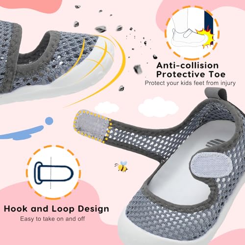 BARERUN Toddler Water Shoes Barefoot Water Shoes for Kids Baby Wide Aqua Socks with Arch Support Quick-Dry Breathable Boys Girls Sandals Walking Shoes for Beach Swim Pool Shoes - Image 6