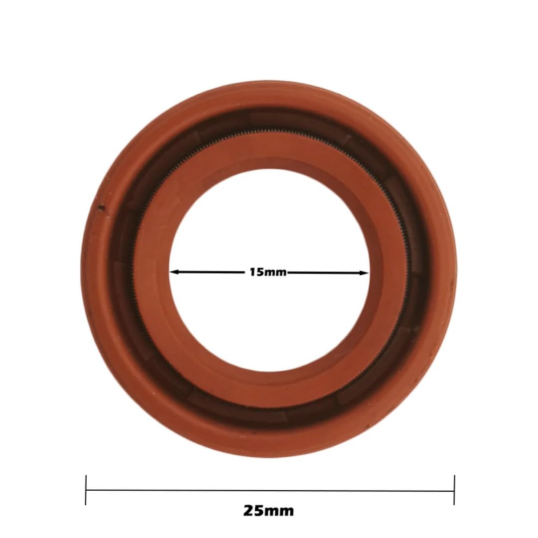 Retén Aceite para STIHL MS180 MS170 MS210 MS230 MS250 017/018/021, 2 Piezas Juntas de Aceite para Motosierra (15x25x6mm) para Herramientas de jardinería
