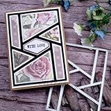 Scrapbooking Die-Cuts,Rose Photo Frame Cutting Dies,Metal Cutting Dies for Crafts,Cut Dies for Card Making Suitable for Party,Wedding,Holiday…