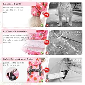 BEAUTYZOO Dog Raincoat Hooded with Harness Built-in for Small Medium Large Dogs Girls Boys, Dog Rain Jacket Slicker Poncho, Waterproof Dog Rain Coat Clothes for Winter Rainy Snowy Days, Pink XS BEAUTYZOO Dog Raincoat Hooded with Harness Built in for Small Medium Large Dogs Girls Boys Dog Rain Jacket Slicker Poncho Waterproof Dog Rain Coat Clothes for Winter Rainy Snowy Days Pink XS