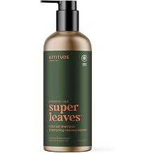 ATTITUDE Colorlast Shampoo, Patchouli and Black Pepper, EWG Verified with Essential Oils, Vegan & Plant-Based, Aluminum Bottle, For Color Treated Hair, 16 Fl Oz