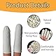 100 Stück Fingerlinge Latex,Universelle Cots,Weiß Fingerschutz,Cleaning Gel Fingerlinge,Anti-Scald Cover Protection,Antistatisch Fingerkuppenschutz,Daumenschutz für Rissige Verletzte Finger Nagelkunst