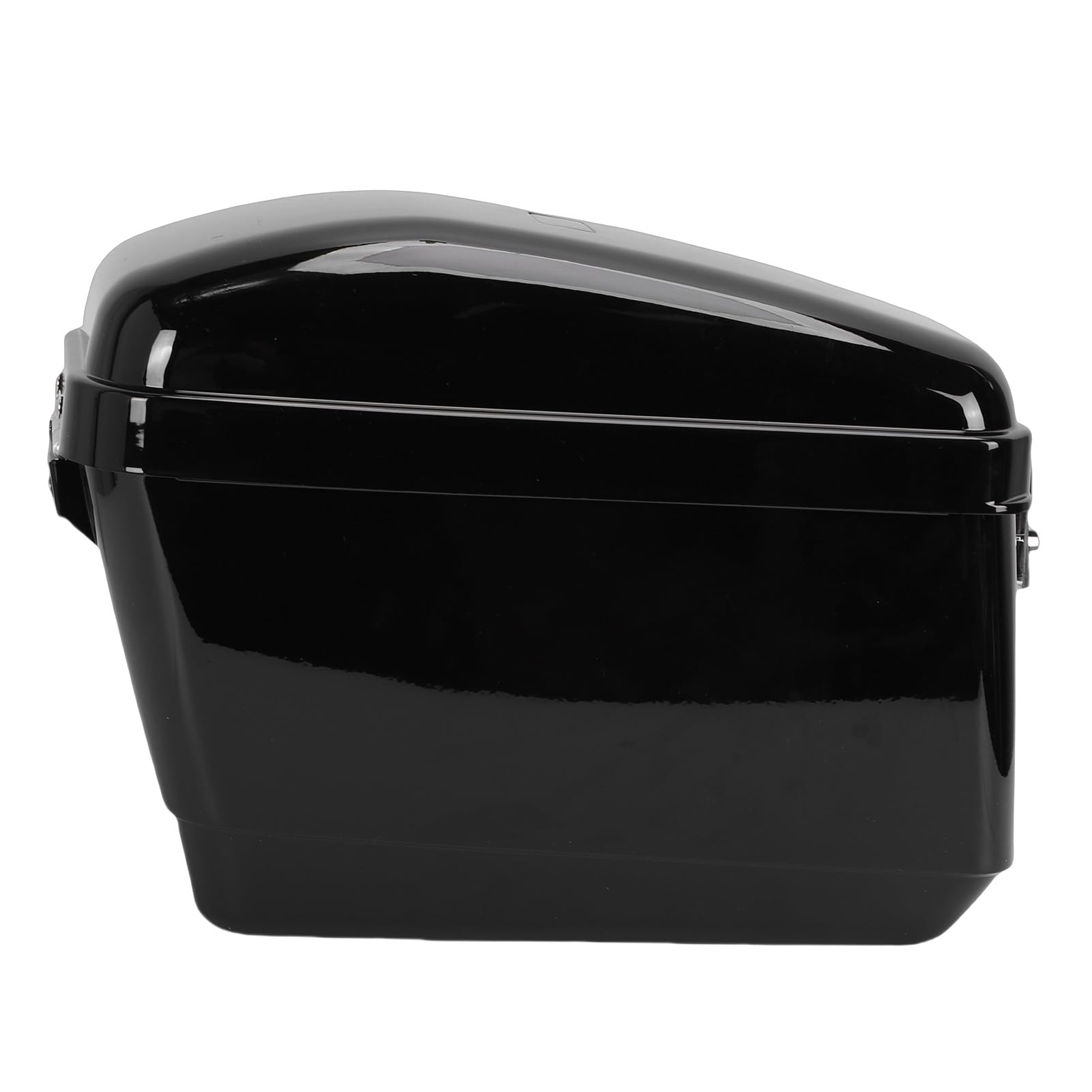 Robuste Borse Laterali Rigide per Moto in Plastica ABS Nera Lucida da 45 Litri con Chiusura Superiore Adatta per la Sostituzione della Scatola Laterale di Accesso Adatta per