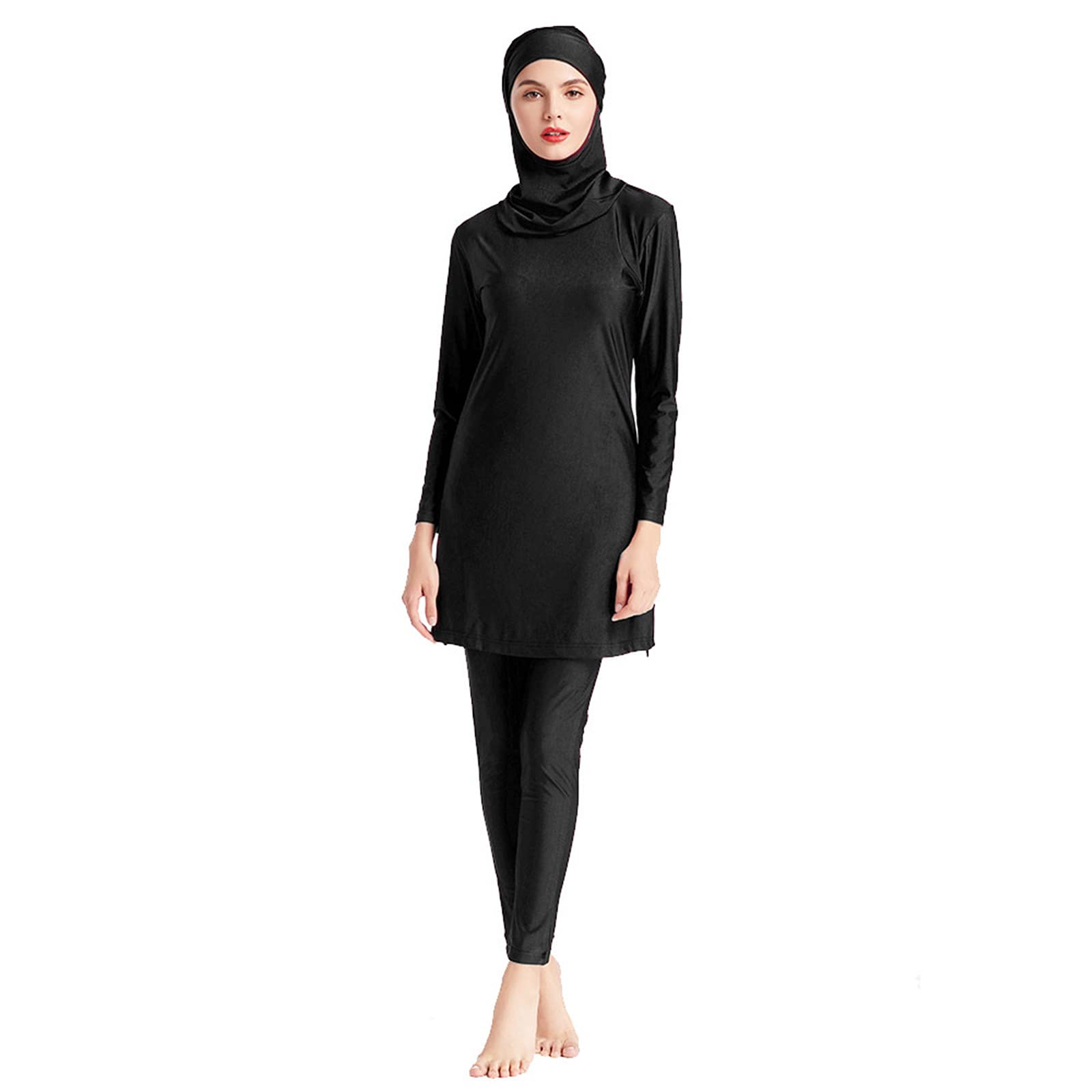 Maillot de bain islamique burkini 3 pièces Altaya labyrinthe bleu
