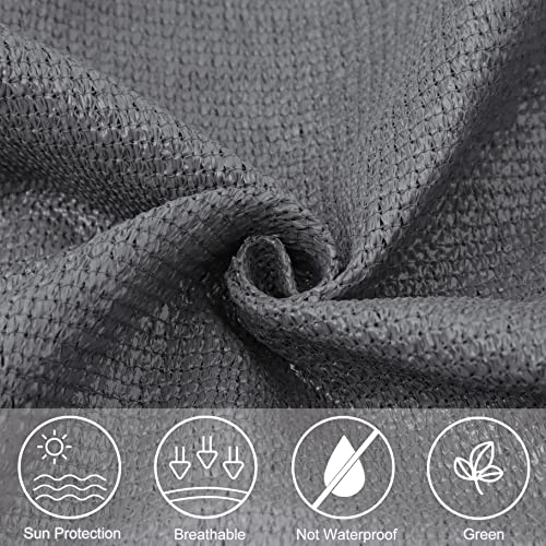 HENG FENG Tenda a Vela Rettangolare HDPE 4x5m Vela...