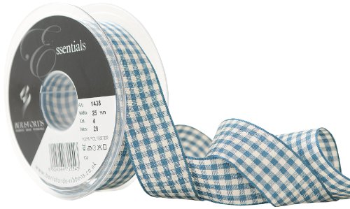 Berisfords Nastro con Motivo a Quadri, Poliestere