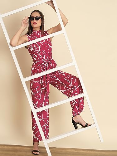 Image of Tandul Jumpsuit - Multicolor Jumpsuit, Sleeveless Casual Jumpsuit For Women (6429)
