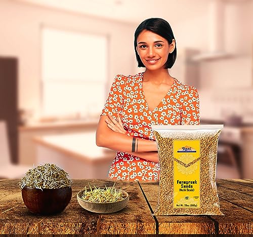 Rani Fenugreek (Methi) Seeds Whole 14oz (400g) Trigonella foenum graecum ~ All Natural | Vegan | Gluten Friendly | Non-GMO | Kosher | Indian Origin, used in cooking & Ayurvedic spice