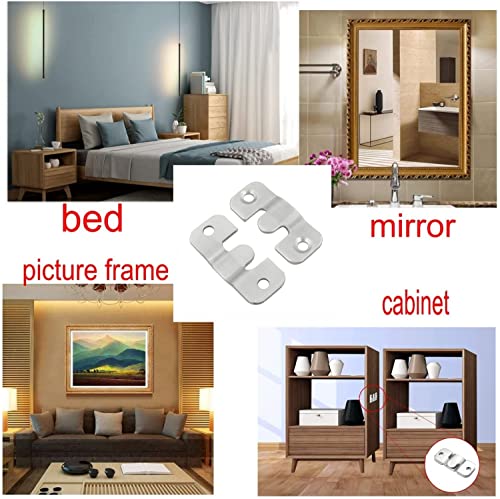 JZK 4 paia di staffe per montaggio a parete a