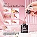 Beetles Builder Gel Set,6 Colors 7 in 1 Jelly Clear Pink Nude Builder for Nail Apex Thickening Extension Strengthen Weak Nails for Beginners DIY Salon Valentines Nails at Home,UV & LED Lamp Needed