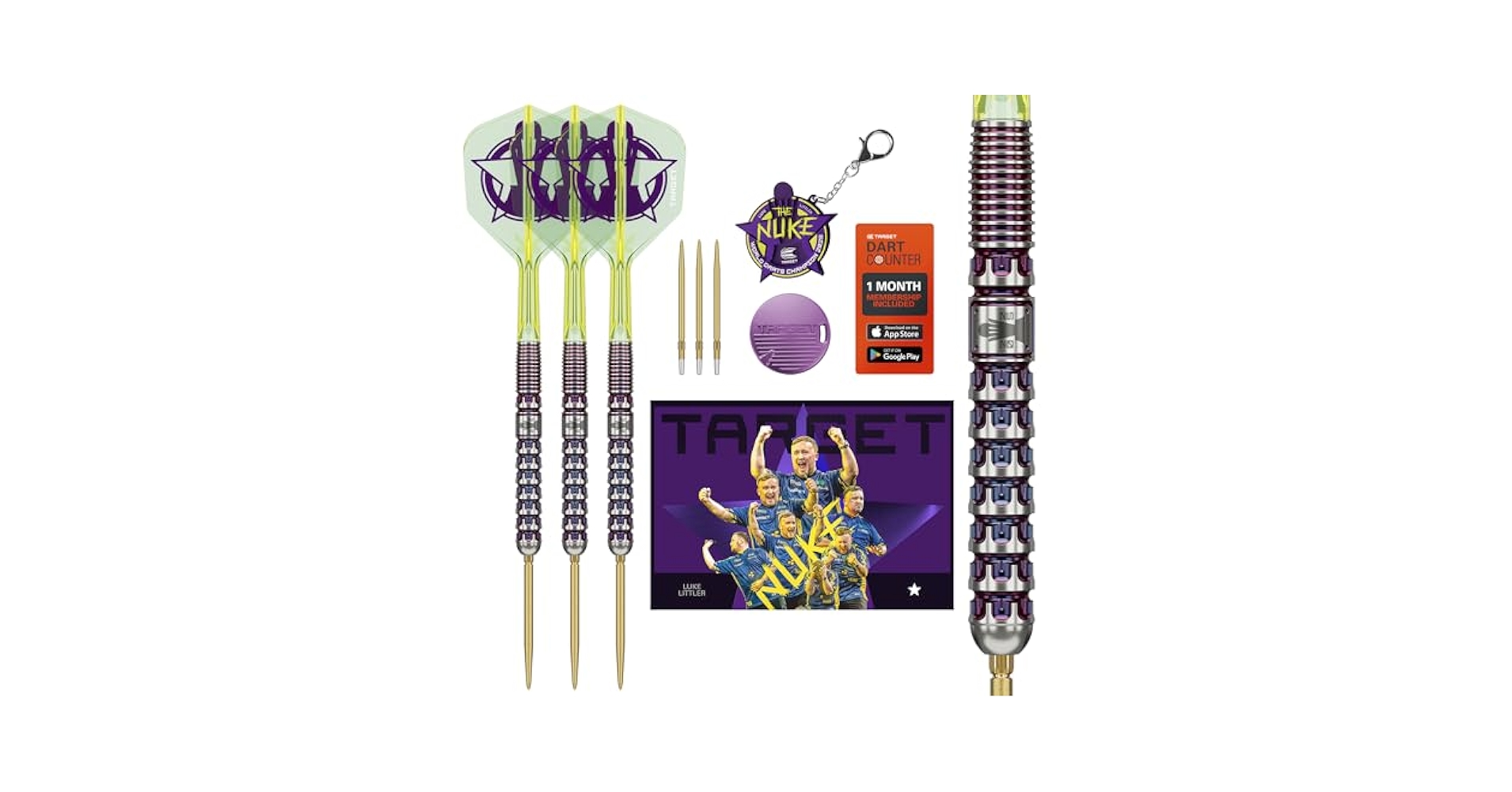 Amazon.com : TARGET Luke Littler World Champion Steel Tip