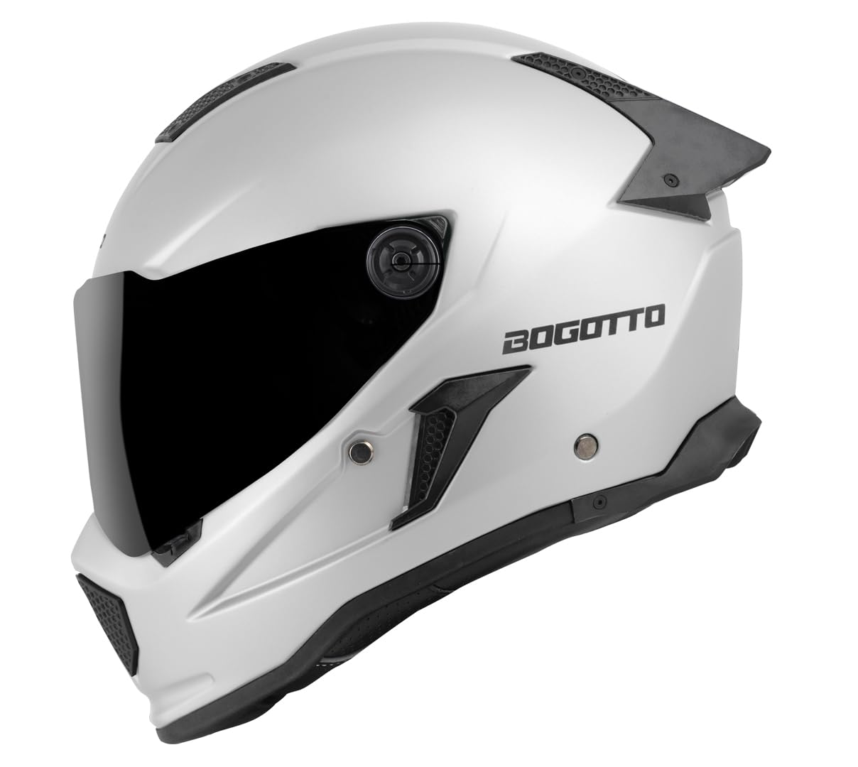 Bogotto Rapto Helm, Weiß Matt, XL, Integralhelm, ECE 22.06 | Beschlaghemmend