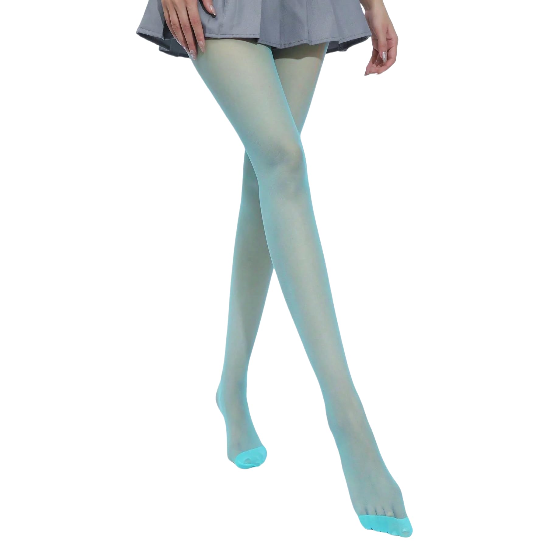 Malustar Bright Colour Sheer 10 Denier Tights (Turquoise)