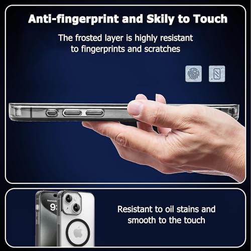 Coque iPhone 15 MagSafe S. Tedazo mate noire protection MIL - 3