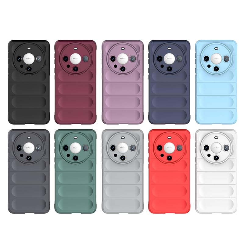 MHHQ Custodia Huawei Mate 10 Lite, Girevole Regolabile 360°Metallo Supporto Auto Supporto Magnetico Ultra Sottile Slim Fit Silicone Morbida TPU Bumper